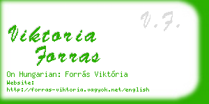 viktoria forras business card