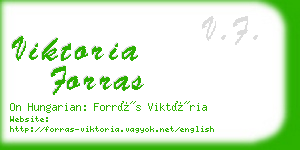 viktoria forras business card